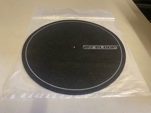 Reloop logo slipmat black - reloop,