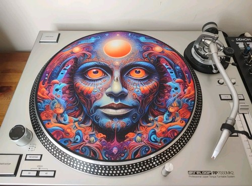Psychedelic art slipmat dj - psychedelic,