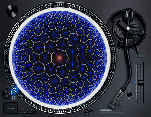 Geometric parallax blue - blue, sphere