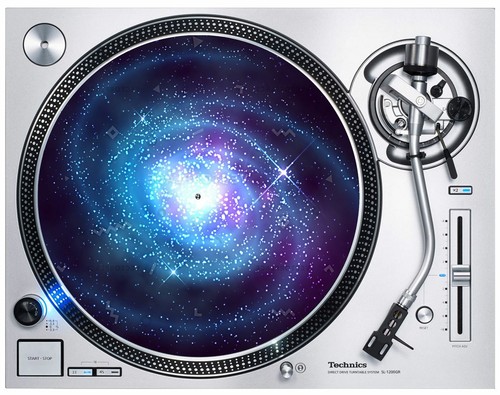 Spiral galaxy slipmat - dj,