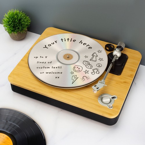 Personalised style slip mat - personalised, cd