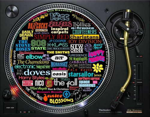 Manchester music slipmat - music, 12"