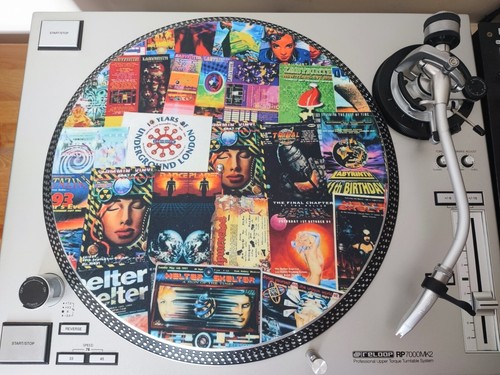 Rave flyers slipmat - rave, for