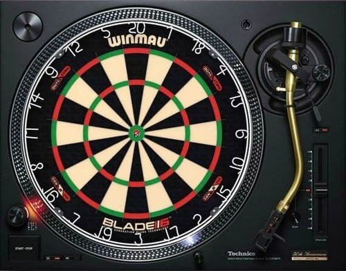 Dartboard slipmat dj - dartboard, 12"