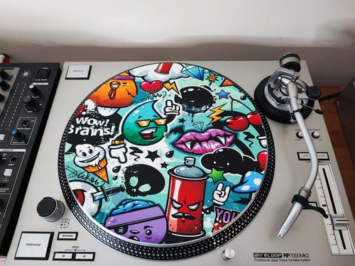 Graffiti slipmat for hi - graffiti, 12"